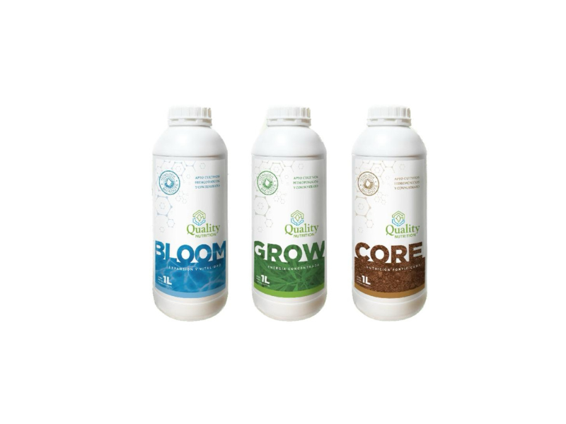 Kit Solucion Nutritiva (CORE GROW BLOOM) 1lt.
